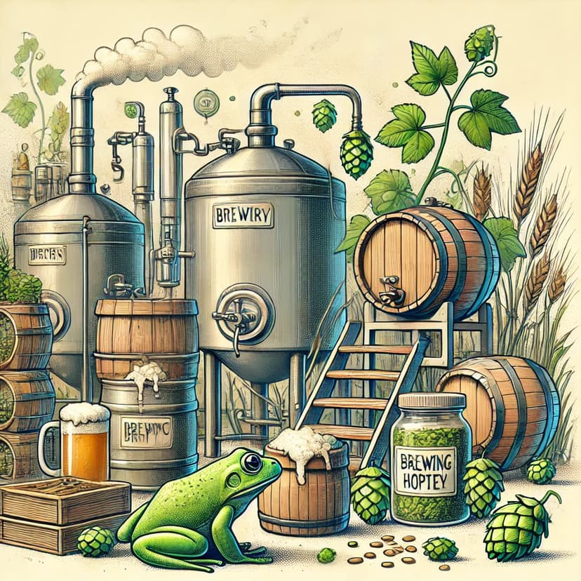 Bryggprocessen hos Green Frog Brewery