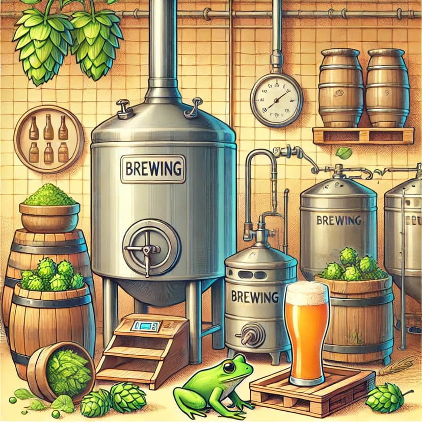 Illustration av bryggprocessen